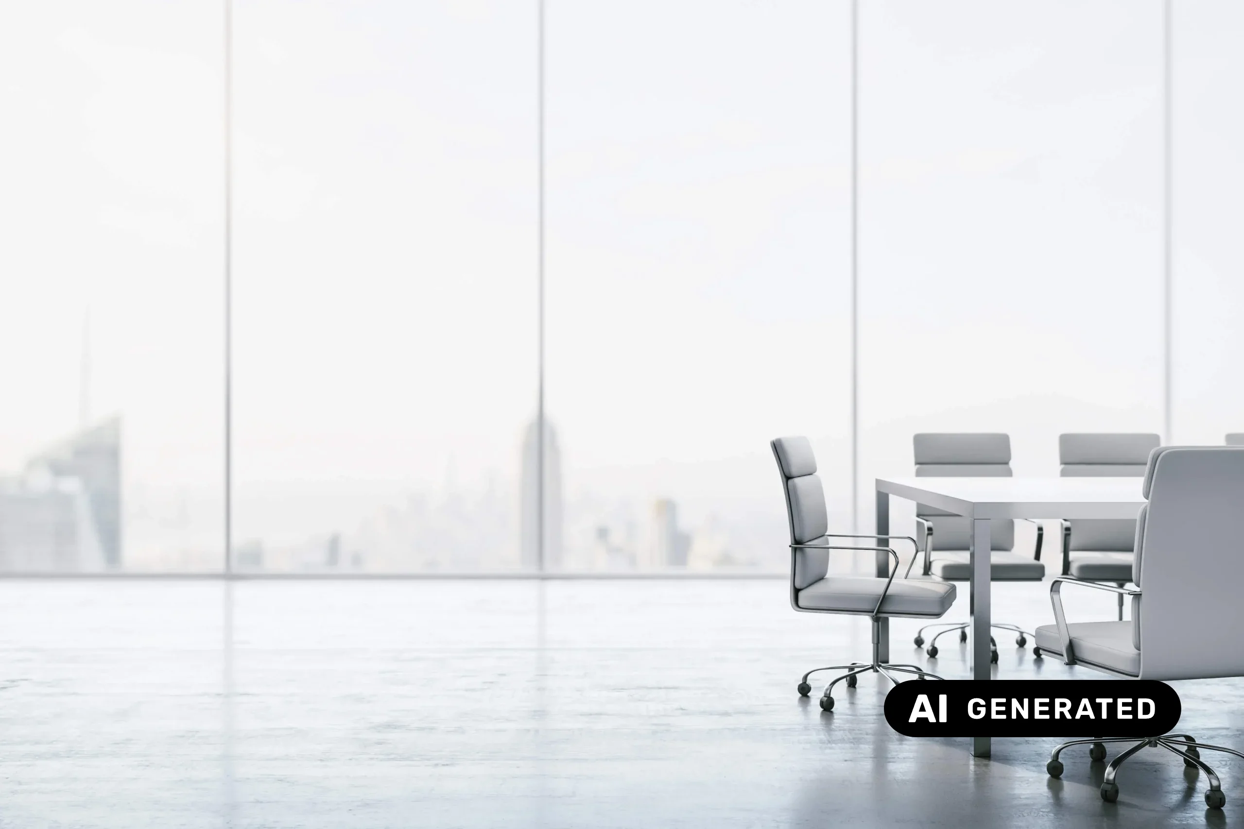 Empty meeting room: planning a switch of Employer of Record provider in Italy (AI-generated image)